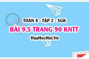 Bài 9.5 trang 90 Toán 8 Tập 2 Kết nối tri thức: Các trường hợp đồng dạng của tam giác